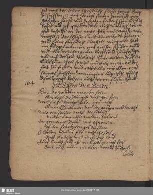 Nr. 104-108. In honorem nuptiarum u. In honorem nuptiarum