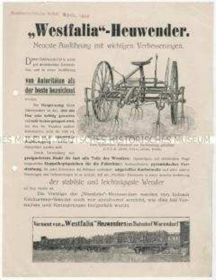 Heuwender der Firma Westfalia