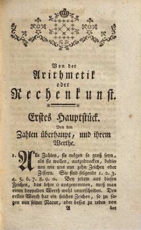Anfangsgründe der Rechenkunst und Algebra