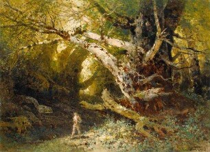 Siegfried vor der Höhle Fafners
