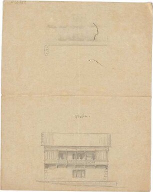 Hildebrand, Adolf von; Tegernsee; Landhaus Konrad Fiedler - Westseite (Ansicht)