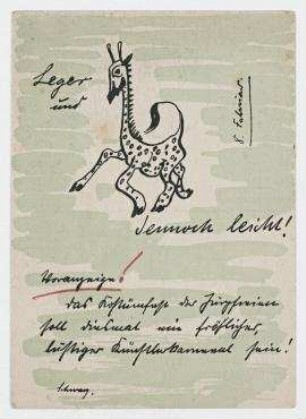 Einladungskarte der Juryfreien an Hannah Höch. Berlin. Einladung zum Kostümfest der Juryfreien, 8. Februar 1930, in der Philharmonie