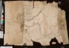 Berchum (Hagen) Vermessung und Teilung der Hohen Mark und des Grasgrundes Entwurf 1795 70 rh. Ruten = 8,6 cm 76 x 150 kol. Zeichnung Nordhaus Bem.: beschädigt KSA Nr. 695