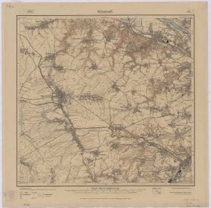 Section Wilsdruff aus: Topographische Karte (Meßtischblätter) Sachsen
