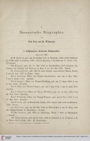 18: Nassauische Biographie