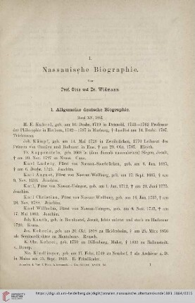 18: Nassauische Biographie