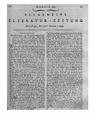 [Unger, Friederike Helene]: Naturkalender zur Unterhaltung der heranwachsenden Jugend / von der Verfasserin der Julchen Grünthal [i.e. Friederike Helene Unger]. - Berlin : Unger, 1789