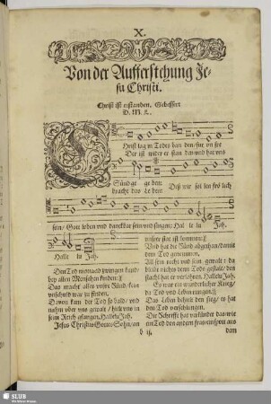 Von der Aufferstehung Christi.