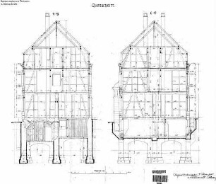 Plochingen: 2.Nebengebäude Wohnungen Querschnitte (mit FU)