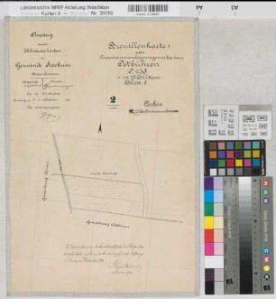 Ostbüren (Fröndenberg), Zusammenlegung Ostbüren, Brouillonkarte 1 Stockum Flur 2