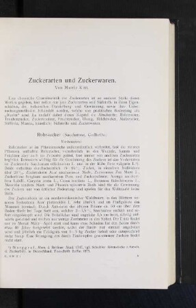 Rohrzucker (Saccharose, C12H22O11)