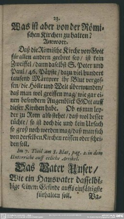 Das Vater Unser, Wie ein Hausvater dasselbige seinem Gesinde auffs einfältigste fürhalten soll