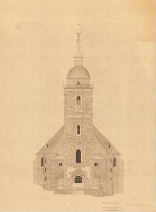 Pläne und Ansichten zur Nikolaikirche Siegen