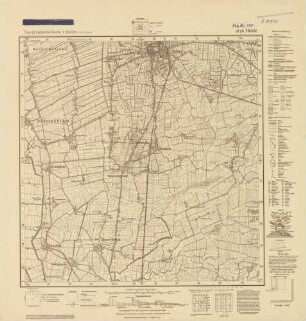 1820 (alte Nr.: 490) Heide, Topographische Karte 1:25000 (4 cm - Karte)