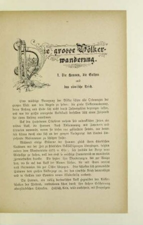 Die grosse Völkerwanderung