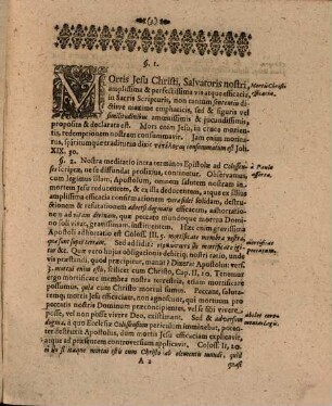 Disp. theol. de chirographo, quod adversus nos erat : ad dictum Apostoli, Coloss. II, 14
