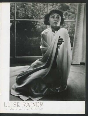 Luise Rainer - su retrato por Jean E. Hurrell
