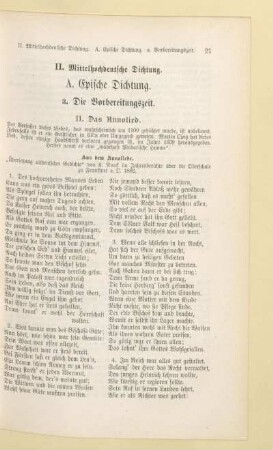 II. Mittelhochdeutsche Dichtung