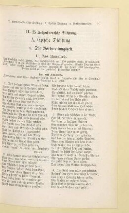 II. Mittelhochdeutsche Dichtung