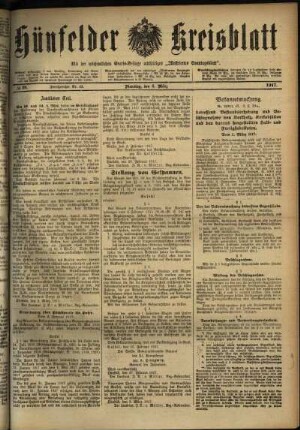 Ausgabe vom Dienstag, den 06. März 1917.
