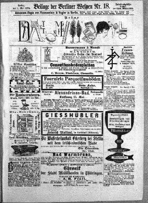 Beilage der Berliner Wespen Nr. 18