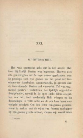 XXI. Het gestoorde feest