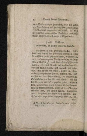 Fünfter Abschnitt. Anatomische , an Leichen angestellte Versuche.