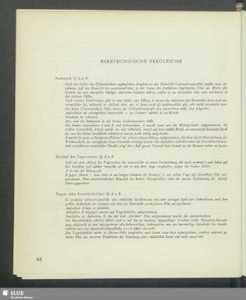 Zwei unterrichtende Farbtafeln