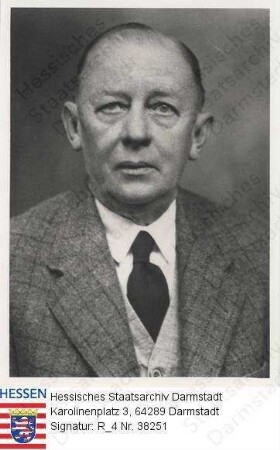 Tiedemann, Adolf v. (1877-1952) / Porträt, Brustbild