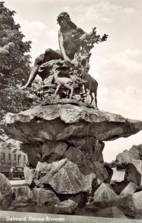 Donopbrunnen. Detmold. Marktplatz