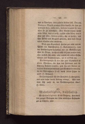 49. Wahrhaftigkeit, wahrhaftig.