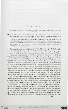 Chapter XX: Attic sculptures of the second half of the fifth century B.C. (concluded)