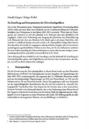 Zur Erstellung und Interpretation der Zeitverlaufsgrafiken