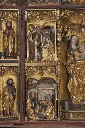 Marienaltar — Altar im geöffneten Zustand — Mittelschrein