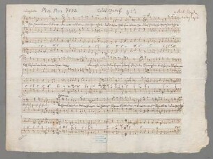 Das Gebet, V (4), bc, MH 627 - BSB Mus.ms. 7072 : [heading:] Das Gebeth. [by later hand, ink:] v Mich Haydn // Autograph