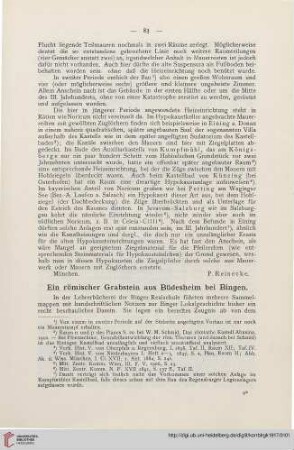 1: Ein römischer Grabstein aus Büdesheim bei Bingen