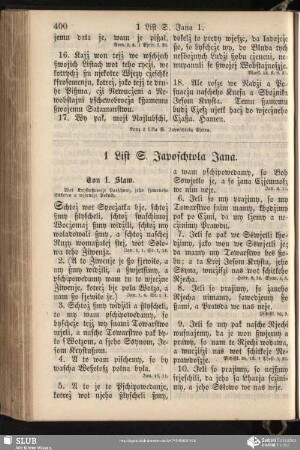 1 List S. Japoschtoła Jana