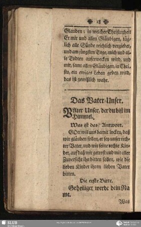 Das Vater-Unser / Wotze nasch, aby Knesowa modlitwa