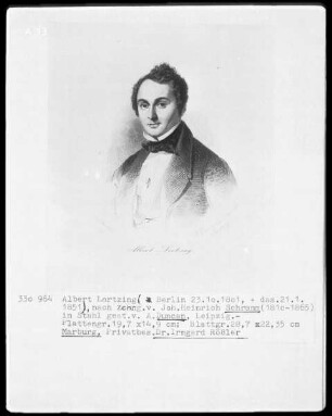 Bildnis Albert Lortzing