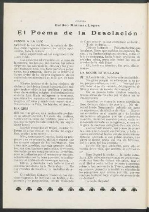 El poema de la desolación