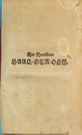 Der Danckbare Saal-Strohm