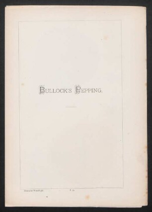 I. 73. Bullock's Pepping