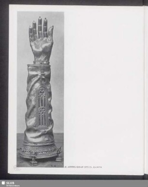 Armreliquiar des heiligen Quintin
