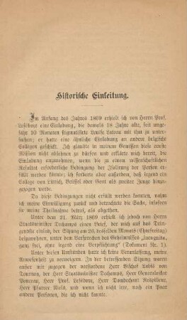 Historische Einleitung