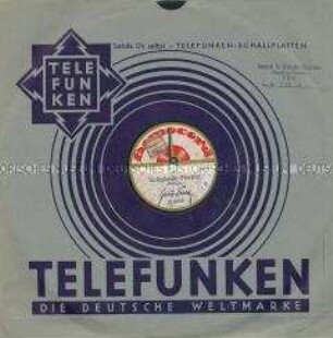 Platte mit Tanzmusik