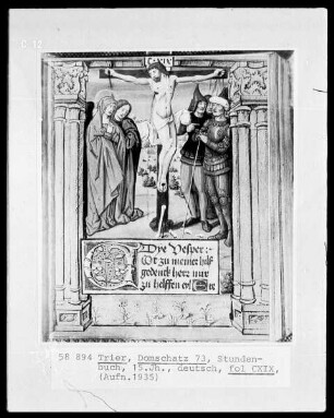 Stundenbuch: Kreuzigung Christi