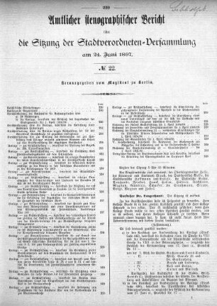 No. 22, 24. Juni 1897