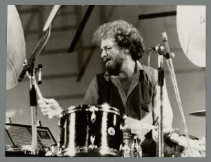 Stu Martin : Portrait des Schlagzeugers Stu Martin beim Jazz Jamboree Warschau 1979