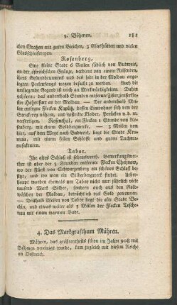 4. Das Markgrafthum Mähren