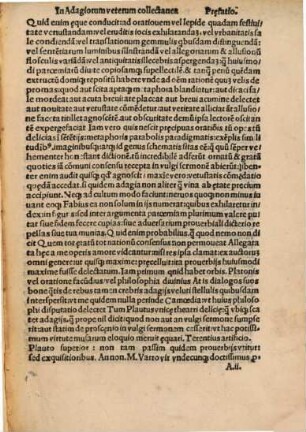 Veterum ... paroemiarum ... adagiorum collectanea